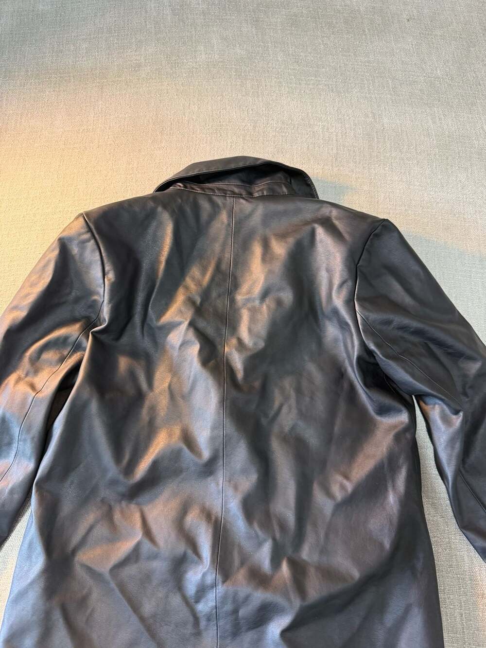 Hollister California Faux Leather Blazer Black - Picture 4 of 5
